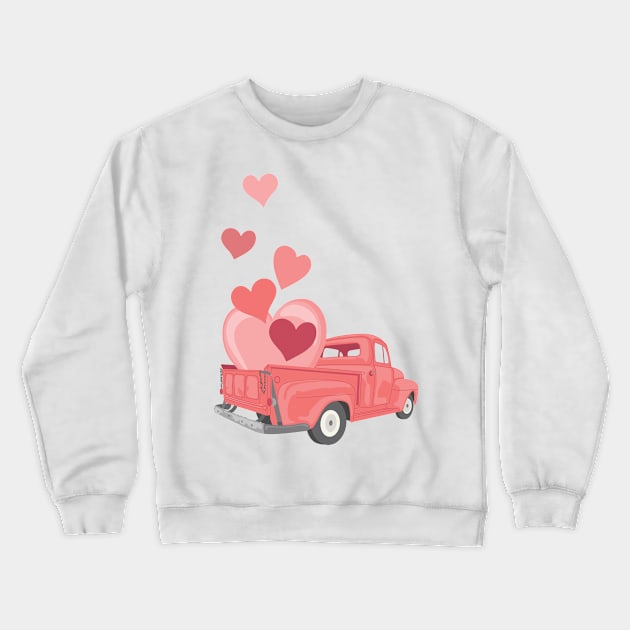 Love Truck Crewneck Sweatshirt by SWON Design